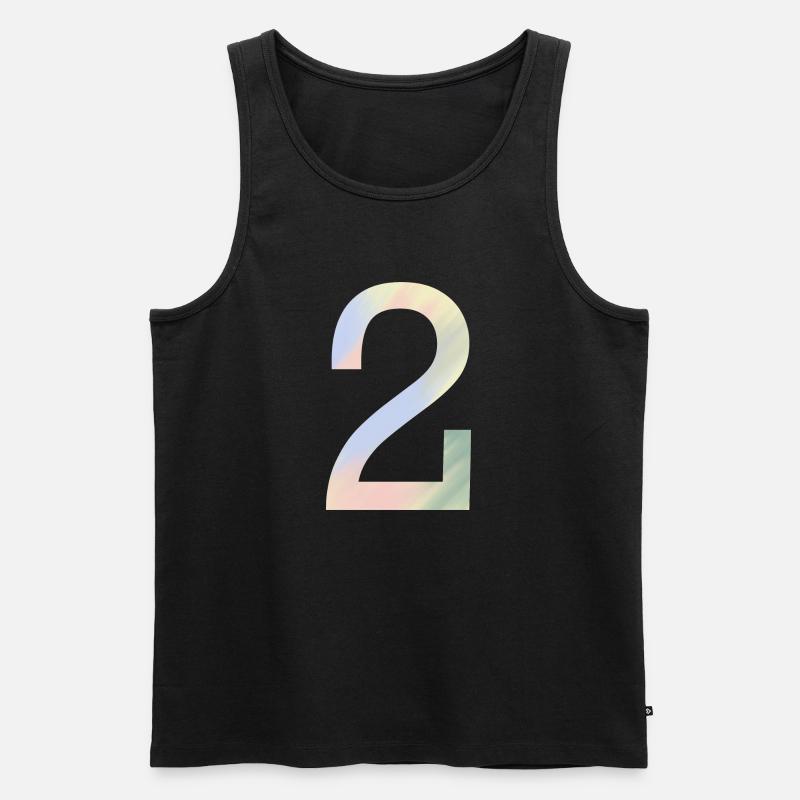 2 dans des couleurs pastel - Débardeur bio Premium Homme - noir