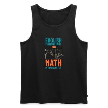 Géométrie Nombre d’or Math Fibonacci - Débardeur bio Premium Homme - noir - Devant - AI Model Male 178 light (178cm)