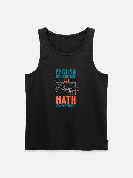 Geometry Golden Ratio Math Fibonacci - Men's Premium Organic Tank Top - black