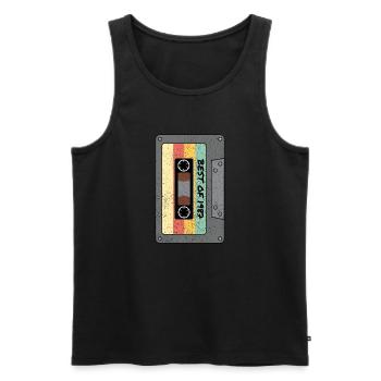 Best of 1987 Classic cassette original gift - Men's Premium Organic Tank Top - black - Front - Michal (187cm)