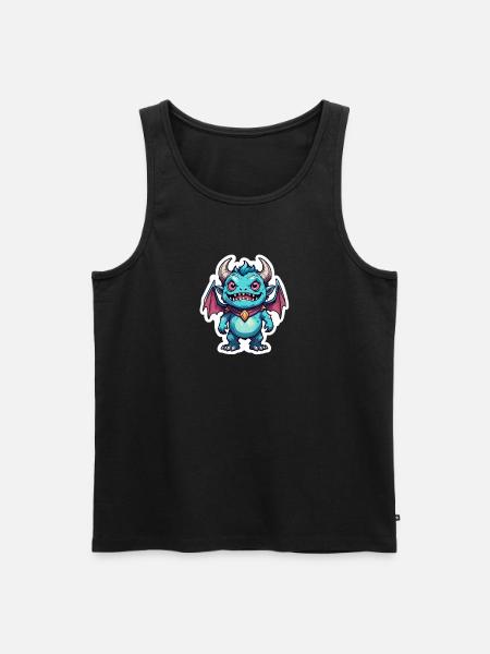 Dungeon Monster - Männer Premium Bio Tank Top - Schwarz