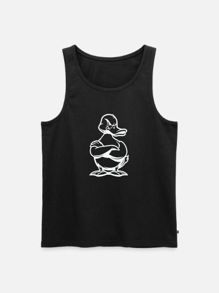 ente duck comic - Männer Premium Bio Tank Top - Schwarz