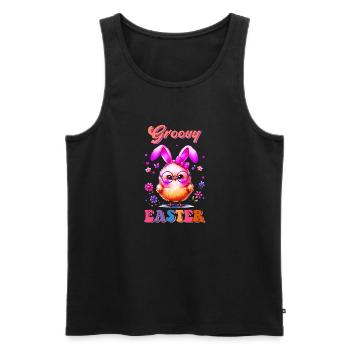 Easter Easter Bunny Easter Eve Easter Sunday Easter Egg Spring - Men's Premium Organic Tank Top - black - Front - Michal (187cm)