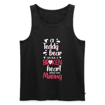 Bär Kindheit Spielzeug - Männer Premium Bio Tank Top - Schwarz - Vorne - AI Model Male 178 light (178cm)