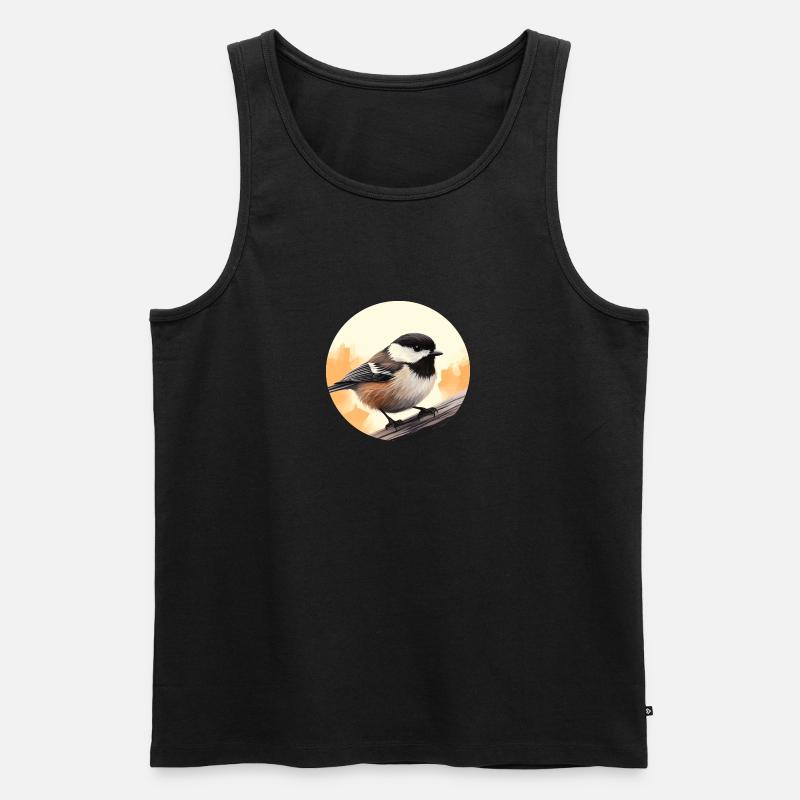 Meise - Männer Premium Bio Tank Top - Schwarz