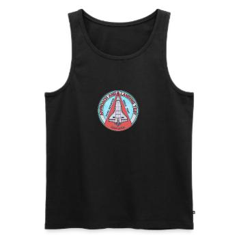 Enterprise 1977 - Men's Premium Organic Tank Top - black - Front - Michal (187cm)