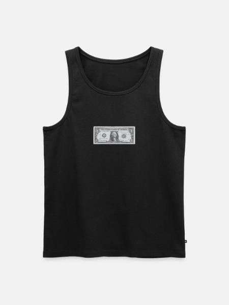 Dollar | Geschenkidee - Männer Premium Bio Tank Top - Schwarz