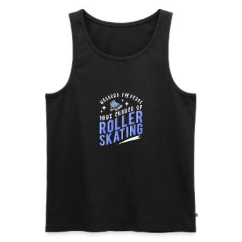 Roller Skating Inline Skating Inline Skates - Männer Premium Bio Tank Top - Schwarz - Vorne - AI Model Male 178 light (178cm)