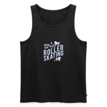Roller Skating Inline Skating Inline Skates - Männer Premium Bio Tank Top - Schwarz - Vorne - AI Model Male 178 light (178cm)