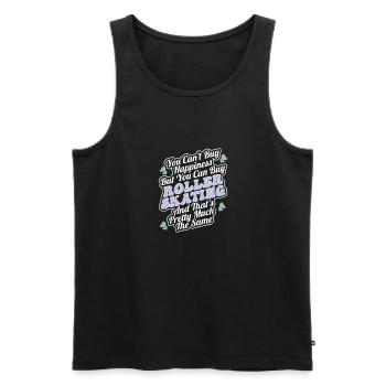 Roller Skating Inline Skating Inline Skates - Männer Premium Bio Tank Top - Schwarz - Vorne - AI Model Male 178 light (178cm)