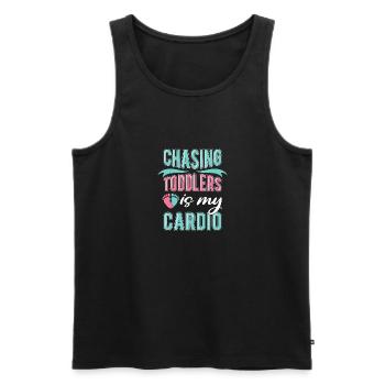 Nanny Babysitterin Tagesmutter - Männer Premium Bio Tank Top - Schwarz - Vorne - AI Model Male 178 light (178cm)