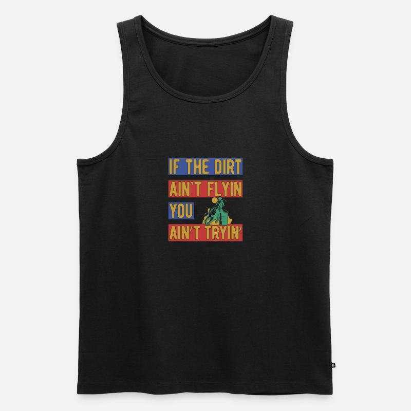 Barrel Racing - Männer Premium Bio Tank Top - Schwarz