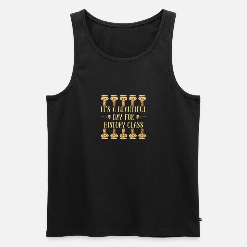 Geschichtslehrer - Männer Premium Bio Tank Top - Schwarz
