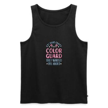 Color Guard - Männer Premium Bio Tank Top - Schwarz - Vorne - AI Model Male 178 light (178cm)