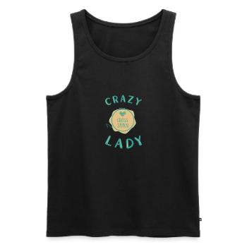 Cross Stitch Kreuzstich Sticken - Männer Premium Bio Tank Top - Schwarz - Vorne - Michal (187cm)