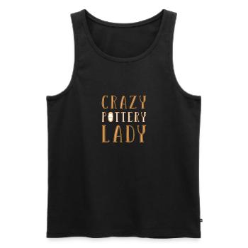 Töpfern Töpfer Keramik - Männer Premium Bio Tank Top - Schwarz - Vorne - AI Model Male 178 light (178cm)