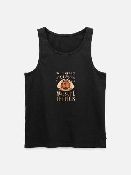 Pottery Pottery Ceramics - Men's Premium Organic Tank Top - black