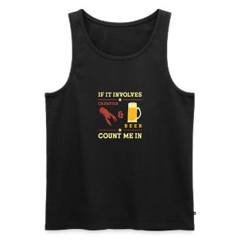 Langusten Languste - Männer Premium Bio Tank Top - Schwarz - Vorne - AI Model Male 178 light (178cm)