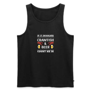 Langusten Languste - Männer Premium Bio Tank Top - Schwarz - Vorne - AI Model Male 178 light (178cm)