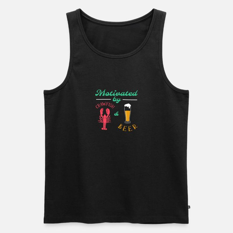 Langusten Languste - Männer Premium Bio Tank Top - Schwarz