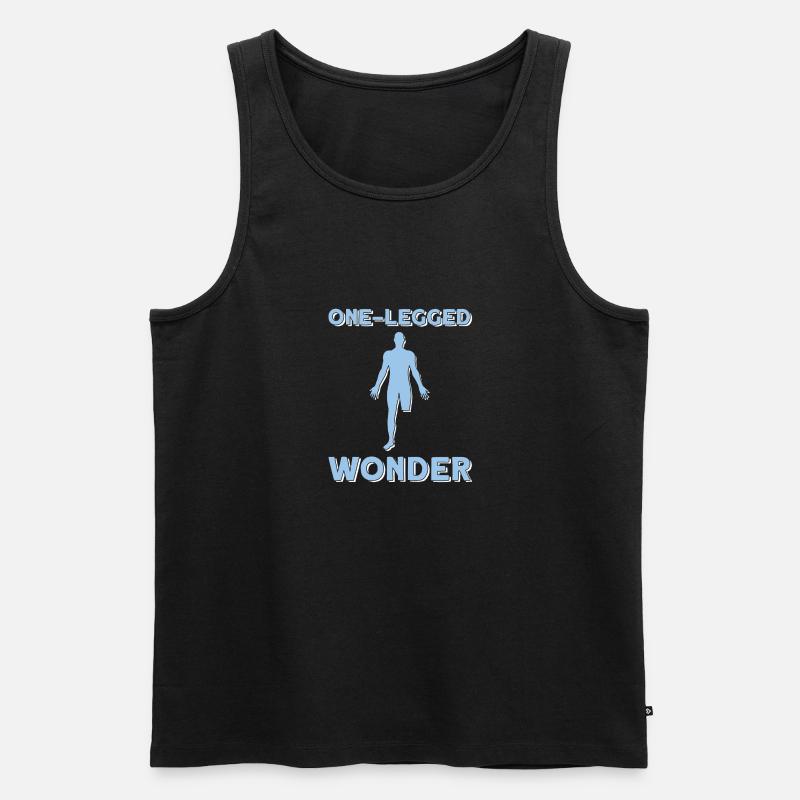 Rollstuhl Rollstuhlfahrer - Männer Premium Bio Tank Top - Schwarz