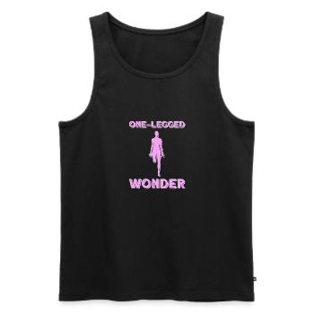 Wheelchair wheelchair access - Men's Premium Organic Tank Top - black - Front - AI Model Male 178 light (178cm)