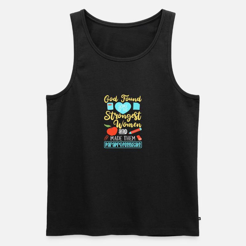 Paraprofessional - Männer Premium Bio Tank Top - Schwarz