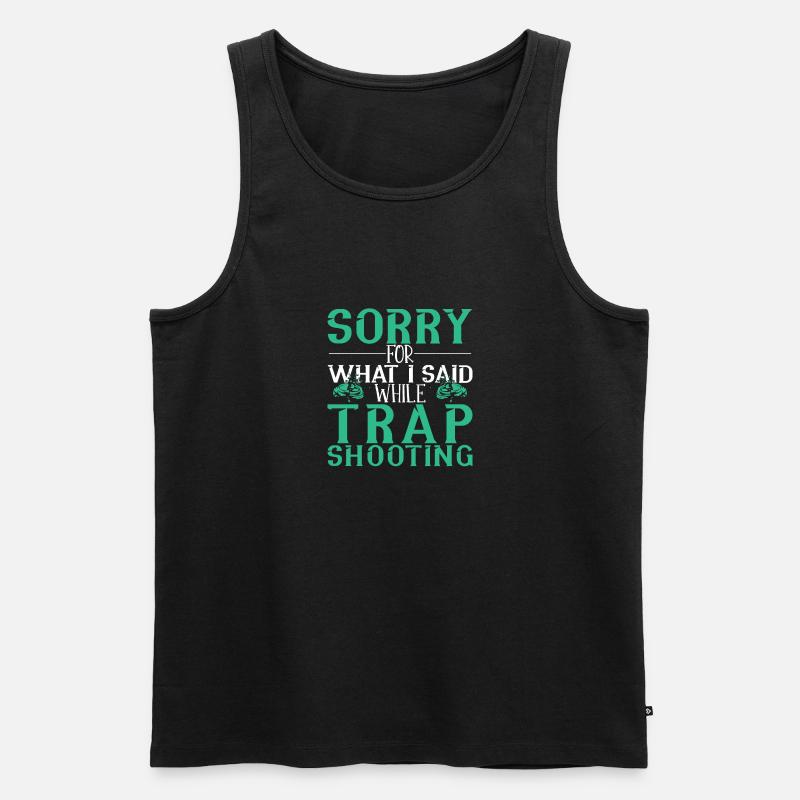 Tontaubenschießen - Männer Premium Bio Tank Top - Schwarz