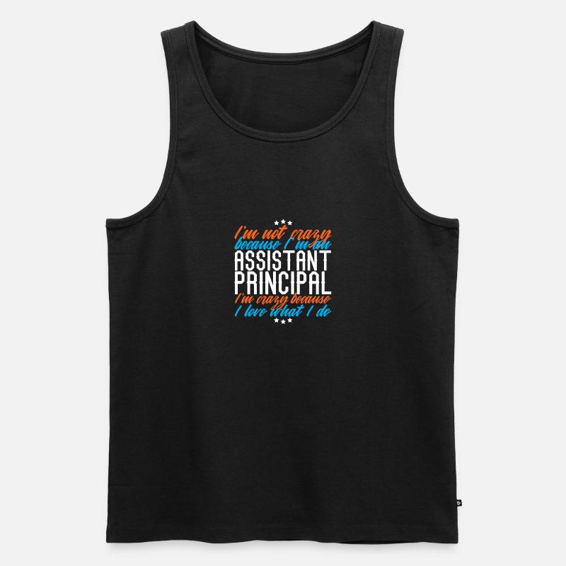 Stellvertretender Schulleiter Schule - Männer Premium Bio Tank Top - Schwarz