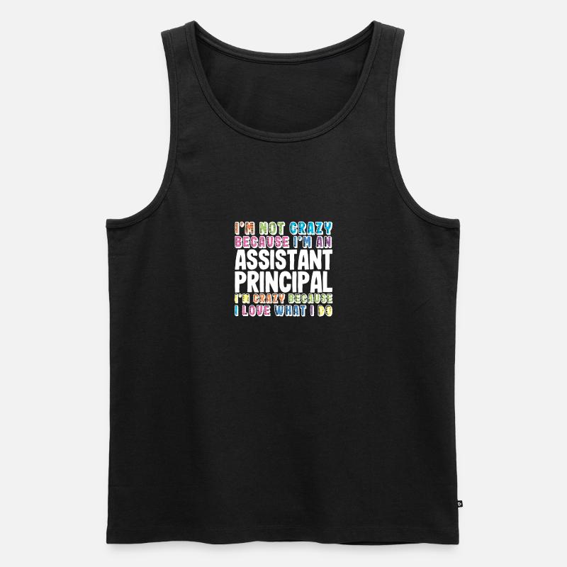 Stellvertretender Schulleiter Schule - Männer Premium Bio Tank Top - Schwarz