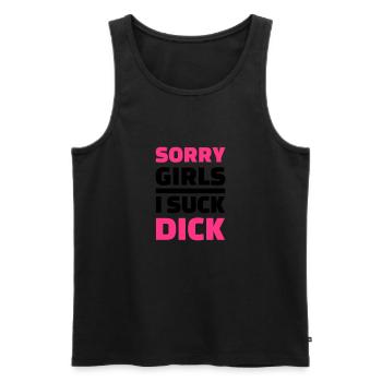 Schwul - Männer Premium Bio Tank Top - Schwarz - Vorne - AI Model Male 178 light (178cm)