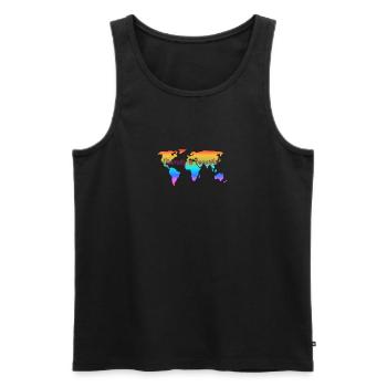 Diversity is beautiful. Equal rights for all. - Men's Premium Organic Tank Top - black - Front - Michal (187cm)