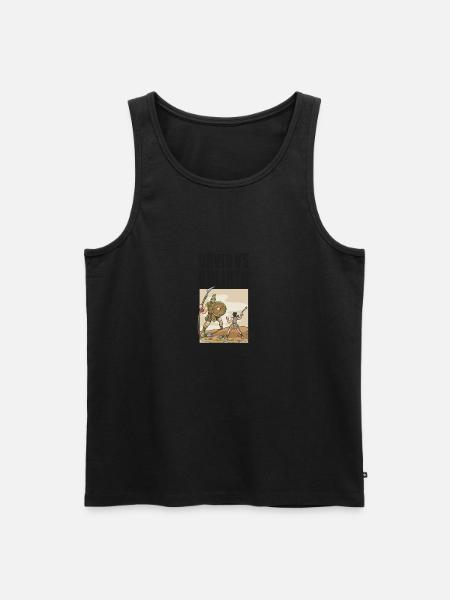 David VS Goliath Critical Hit Crit Rpg Meme - Men's Premium Organic Tank Top -