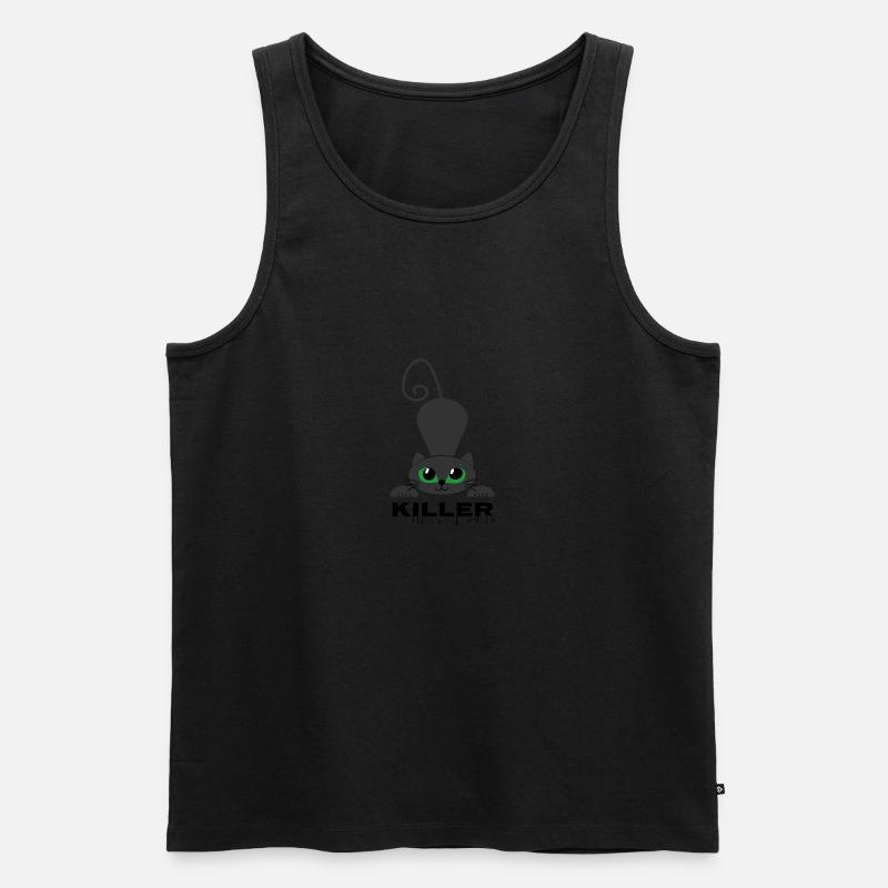 killer Katze - Männer Premium Bio Tank Top - undefined
