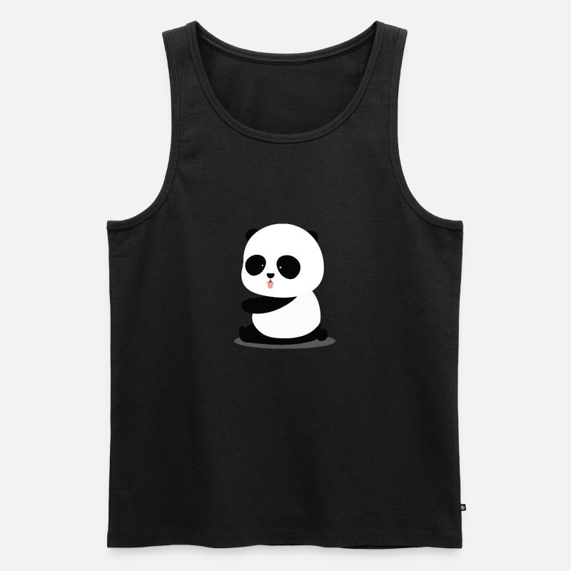 Panda Süß - Männer Premium Bio Tank Top - undefined