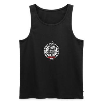 Wikinger World Tour Langschiff Geschenk für - Männer Premium Bio Tank Top - Schwarz - Vorne - Michal (187cm)