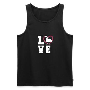 Goose T Shirt For Women - Männer Premium Bio Tank Top - Schwarz - Vorne - AI Model Male 178 light (178cm)