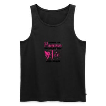 Certaines Sont Princesses Mais Moi Je Suis Une Fee - Débardeur bio Premium Homme - noir - Devant - Michal (187cm)