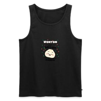 Stem cell bone marrow transplant survivor patients - Men's Premium Organic Tank Top - black - Front - AI Model Male 178 light (178cm)
