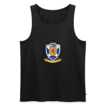 Bruce Scottish Family Clan Scotland Shield - Men's Premium Organic Tank Top - black - Front - AI Model Male 178 light (178cm)
