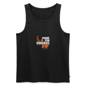 Made You Swerve - racing - Men's Premium Organic Tank Top - black - Front - Michal (187cm)