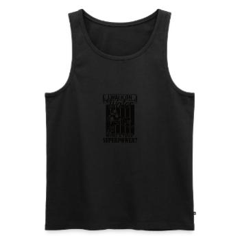 Eishockey Verein Team Sport Geschenk - Männer Premium Bio Tank Top - Schwarz - Vorne - Michal (187cm)