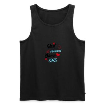 Bester Ehemann seit 1915 Hochzeit - Männer Premium Bio Tank Top - Schwarz - Vorne - Michal (187cm)