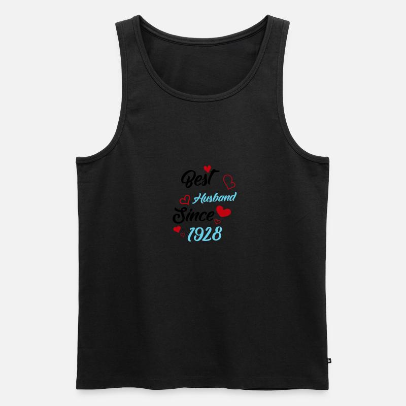 Bester Ehemann seit 1928 Hochzeit - Männer Premium Bio Tank Top - undefined