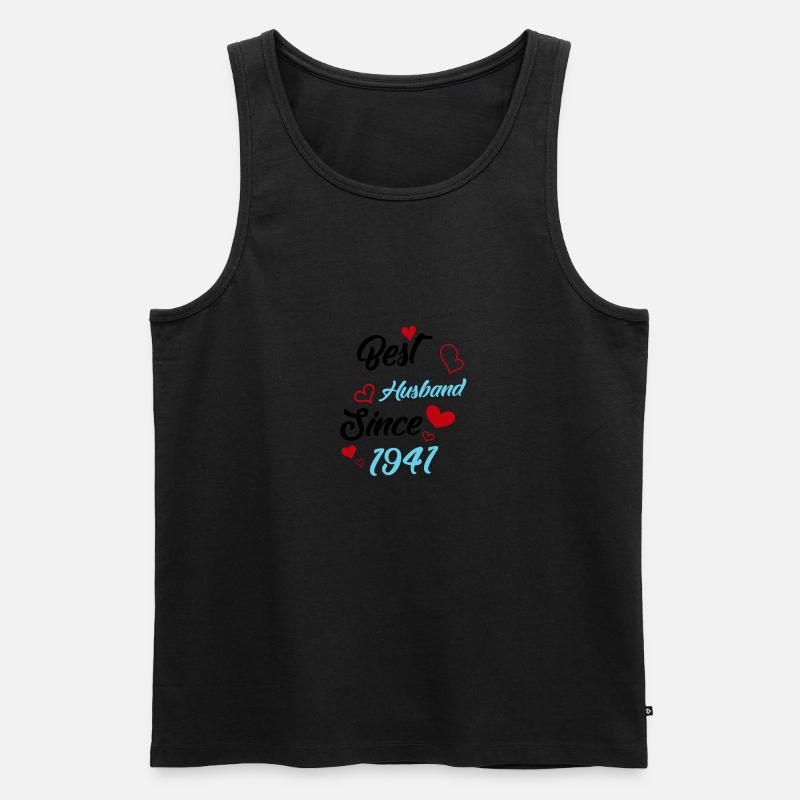 Bester Ehemann seit 1941 Hochzeit - Männer Premium Bio Tank Top - undefined