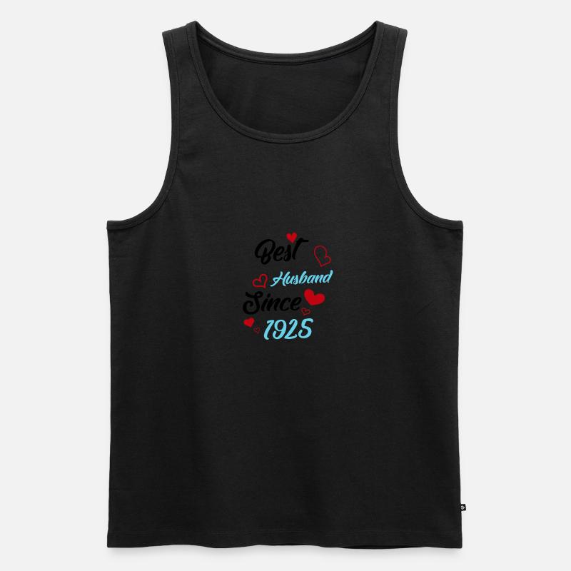 Bester Ehemann seit 1925 Hochzeit - Männer Premium Bio Tank Top - undefined
