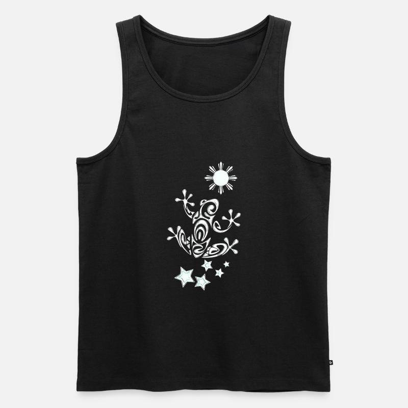 Frosch - Männer Premium Bio Tank Top - Schwarz
