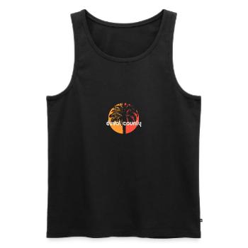 Duval County Florida Künstlerisches Urlaubssouvenir - Männer Premium Bio Tank Top - Schwarz - Vorne - Michal (187cm)