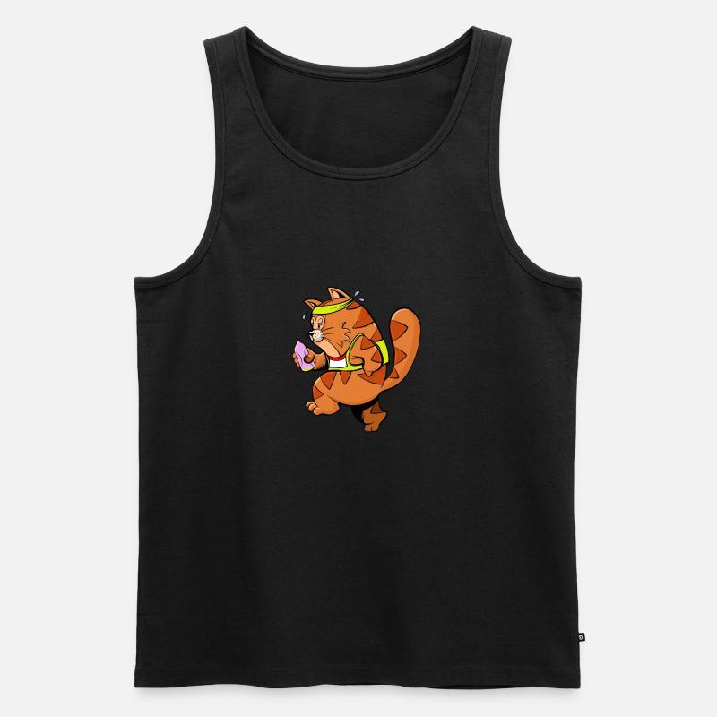 Marathon Katzen Jogger - Männer Premium Bio Tank Top - undefined
