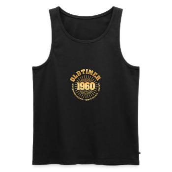 Spruch 1960 - Männer Premium Bio Tank Top - Schwarz - Vorne - Michal (187cm)